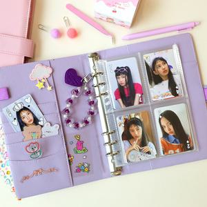 마카롱  6공 포카바인더 다이어리 A5 바인더  앨범 4포켓 포토카드 콜렉트북 콜북 