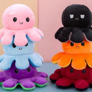 반전 문어 인형 반반 감정 유치원 아기 애착 국민 애착 남자 아기 유아 미니 감정 표현 인형