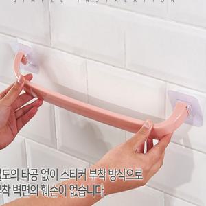 정성모아드림- 무타공 접착식 수건걸이 욕실 주방 다용도 붙이는 타올 랙