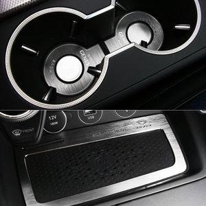 더뉴 G70 튜닝 컵홀더 무선충전 메탈 패드 알루미늄 몰딩