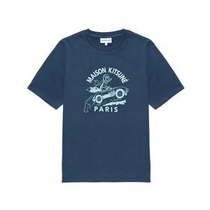 남성 레이싱폭스 티셔츠 잉크블루 MM00109KJ0118-P476