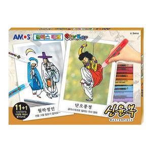 [XBG9I595]글라스데코 스티커 신윤복 1P 미술 색칠놀이