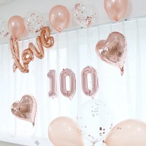 백일 100일 파티 풍선 세트 이벤트 숫자 기념일 하트 펄풍선 장식
