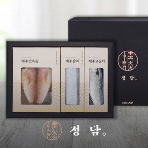 [SSG정담][SSG정담x본제주]제주명품 삼선 혼합세트/옥돔3미 510g+대갈치 2미 650g+고등어 3팩 540g