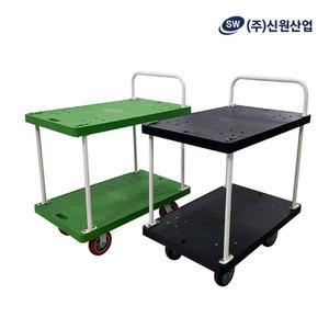 대차구르마 운반차 2단대차 일반스틸 블랙 특대