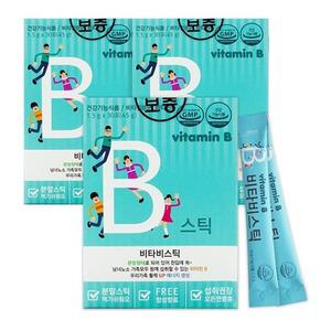 파마젠 비타비스틱 90포 3개월분 온가족 성인 수험생 비타민B 콤플렉스 비타민C 엽산 분말