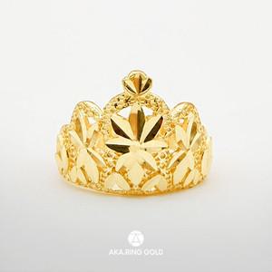 [무이자 최대 10개월][선물포장] 24k 순금 아기 백일 돌반지 티아라 3.75g