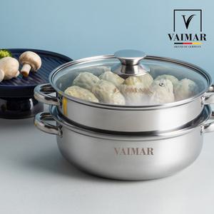 바이마르 엔틱스테인레스 28cm 2단 찜솥