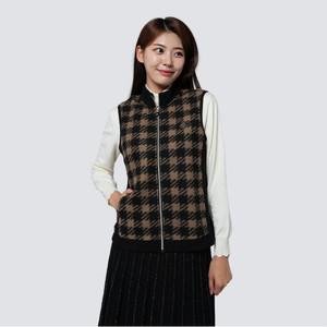 직영_체크배색 오픈 조끼_CLCWTS213