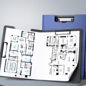 A3 A4 양방향 더블 클립 파일 9컬러 결재 서류 문서 정리 파일 클립보드