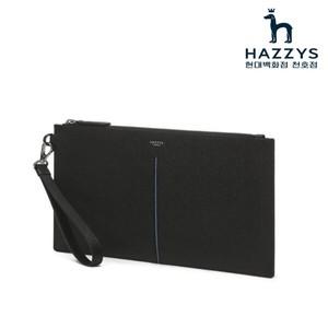 [헤지스ACC] HJHO4F550BK [COLOR POINT] 블랙 라인배색 소가죽 클러치백