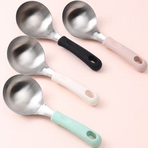 스텐304 실리콘손잡이 스텐국자 2p세트 서빙스푼 전현무 국자