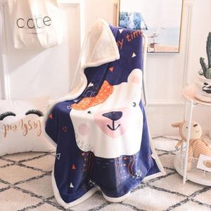 버디 북극곰 양털패턴 극세사 담요(100x140cm)/겨울/담요/낮잠/이불/캠핑/무릎/차량/차량용/쇼파/캠핑용