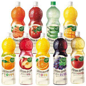 [기타]웅진 자연은 주스 1.5L 9종 모음 / 오렌지 사과 당근 토마토 알로에 망고 포도 감귤 자두 2개/6개...