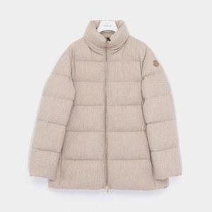 24FW 보나길 패치로고 울 캐시미어 하이넥 패딩 여성 자켓 1A00106 597YN 205 BONAGU