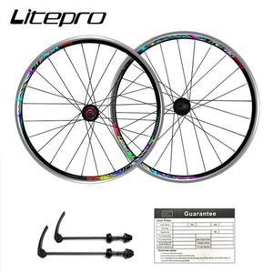 Litepro Novatec 허브 휠셋, 406 451 휠 지지대, 11S 밀폐 베어링 디스크, V 브레이크, 접이식 자전거 림,