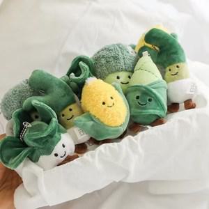 브로콜리 배추 키링 야채 키홀더 열쇠고리 브로콜리 배추 옥수수 죽순 대파