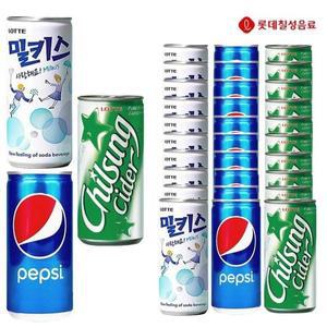[기타]펩시190 사이다190 밀키스190ml 각10개 총30개