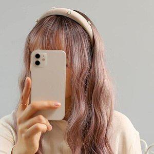 [셀러허브 1][HYIJ9I4I_4B](엔젤슈슈) 진주 볼륨 헤어 머리띠