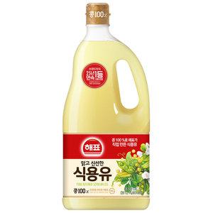 사조 해표 콩기름 1.8L x 1개 / 식용유 유지류 오일 기름