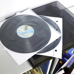 lp판 하이 퀄리티 HDPE 라이스 페이퍼 LP 비닐 레코드 슬리브 3 5 밀 두께 정전기 방지 내부 12 인치 20