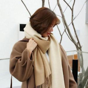 [BZI95888_51]여자 양면 모조 캐시미어 머플러 숄스카프