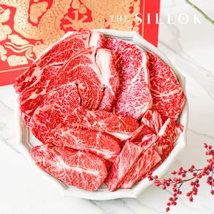 더실록 1등급 한우 창경 구이 선물세트 800g (등심+채끝+갈비살+부채살 각200g)