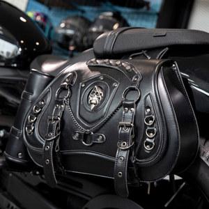할리 스즈키 야마하 BMW 오토바이 새들 가방 파우치 보관 케이스, 사이드 러기지 탱크 가방, 방수 PU 가죽