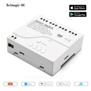 Tuya 와이파이 1/4 채널 스마트 스위치 AC/DC 732V AC 85250V RF 433MHz 4CH 릴레이 모듈 알렉사 구글 홈과