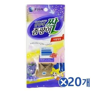라벤더향 서랍장용 좀팡이싹 3Px20개 옷장관리 좀약
