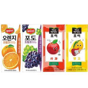 델몬트 오렌지 포도 미닛조이 망고 사과 각 8팩 총32팩