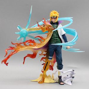 나루토 피규어 나미카제 미나토 애니메이션 Gk Pvc 동상 액션 라센간 책상 장식 모델 장난감 선물 26cm