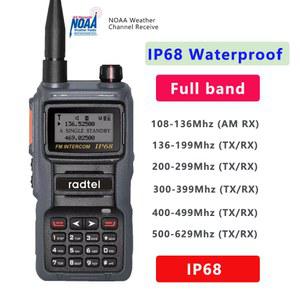 Radtel IP68 방수 NOAA 날씨 전체 밴드 햄 아마추어 2 웨이 라디오 199CH 무전기 AM 항공 Satcom
