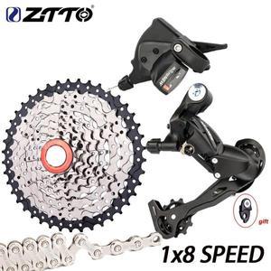 자전거변속기 호환 자전거기어 레버 수리 부품 ZTTO MTB 자전거 1x8 스피드 그룹 세트 8 S 시프터 후면 변