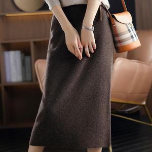 [JHP81OPQ_51]롱니트 스커트쇼핑몰 스커트 울니트 롱스커트