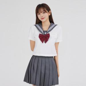 [JHORS19R_51]교복몰 교복 그레이 세라복 세트 일본교복