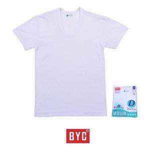 [BZFGJ2LL_51HC](BYC) 가공 남성 백색 반팔 런닝-110