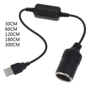 차량용 담배 라이터 소켓 암컷 POWER LOGIC 공급 장치 컨버터 케이블 출력 USB 5V 12V 어댑터 10W