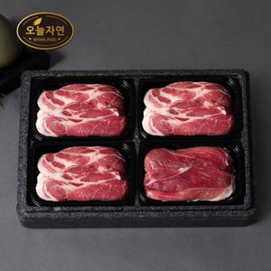 [롯데백화점]인정식탁 오늘자연 한돈 스페셜구이 세트 4호 1.6kg (목살,앞다리살)