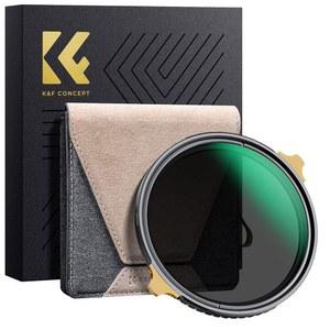 K&F 컨셉 82mm 가변 ND 렌즈 필터 ND2-32 (1-5 스톱) 36 다층 코팅이 된 고화질 조절식 중성 밀도 (나노 X PRO 시리즈)