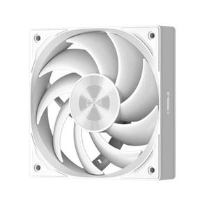 PCCOOLER F5 R120 고성능 냉각 팬, 120mm PWM 4핀 FDB 케이스 2200RPM 데이지 체인 PC 에어쿨러 및 수냉 라디에이터용 86CFM 3.2mmH2O 3 모드 흰색 - 싱글
