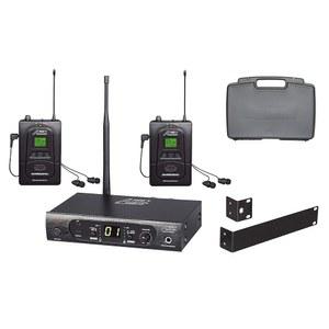 두 개의 무선 수신기와 PVC 휴대용 케이스가 있는 오디오2000의 AWM6309U UHF 100 선택 가능 주파수 무선 인이어 모니터 시스템