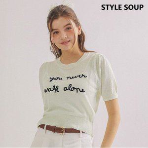[SOUP]레터링 아플리케 니트 SZ5SKH7 _P338441102