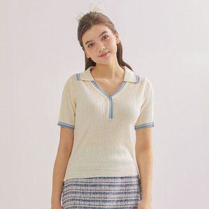 [SOUP]라인배색 칼라넥 니트 SZ5SKH5 _P338441083