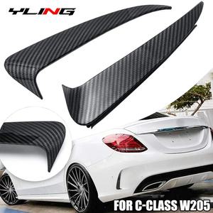 리어 범퍼 스포일러 사이드 카나드 에어 벤트 커버 인서트  벤츠 C 클래스 W205 C43