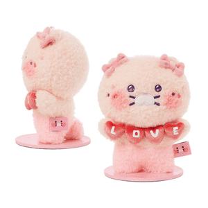 춘식이 인형 핑크춘식 러브 자석 스탠딩 인형 13.5x10cm