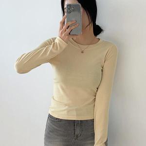 아트박스/신상오픈런 긴팔쫄티 슬림 이너 봄여름 시스루티셔츠