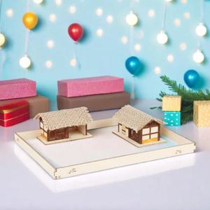 영공방 미니 입체퍼즐 대문채와 헛간세트 모형 조립 미니어처 DIY 디오라마 YM585