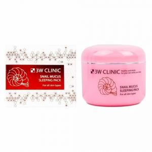 3W 100ml 스네일 슬리핑 팩 뮤커스