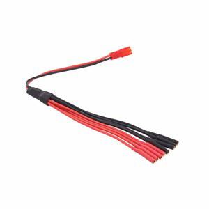 병렬 충전기 케이블 확장 Y 스플리터(1~4 /20cm)(C78-1)의 OliRC 1pc JST 배전(4쌍 2.0mm 바나나 커넥터)